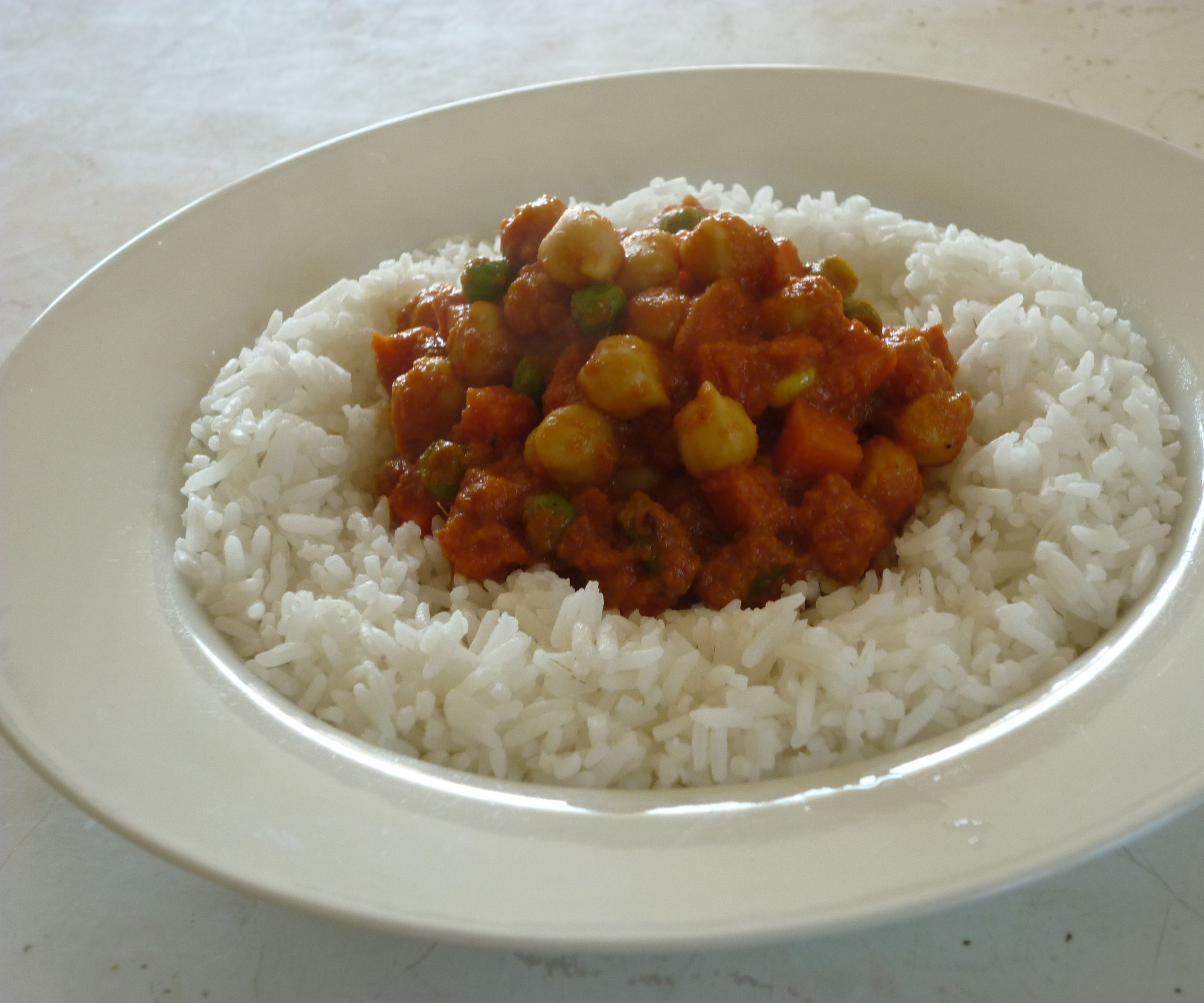 Chickpea and Mixed Vegetable Curry