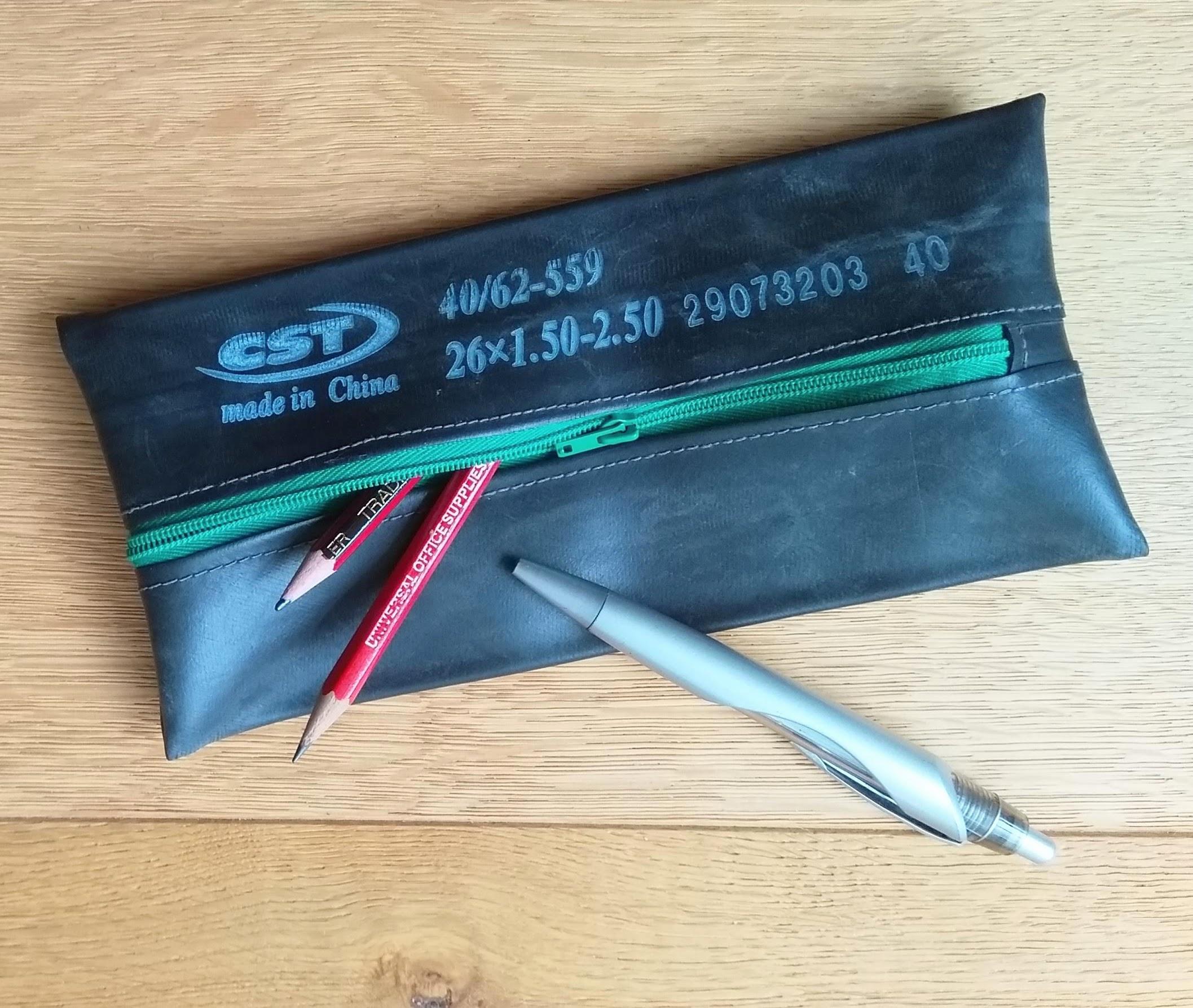 Pencil/Tool Case From a Bike Inner Tube