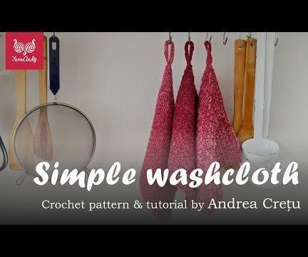 Crochet a Gradient Washcloth With Cotton Yarn