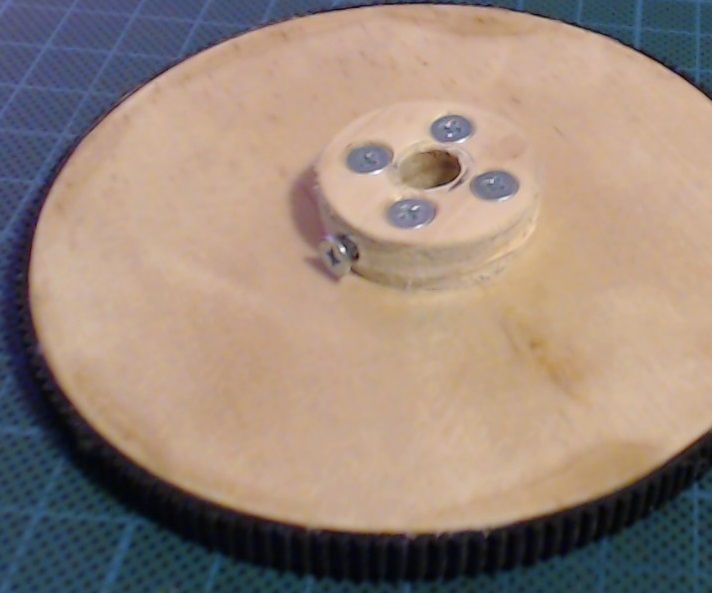 DIY Plywood and Rubber Drive Gear