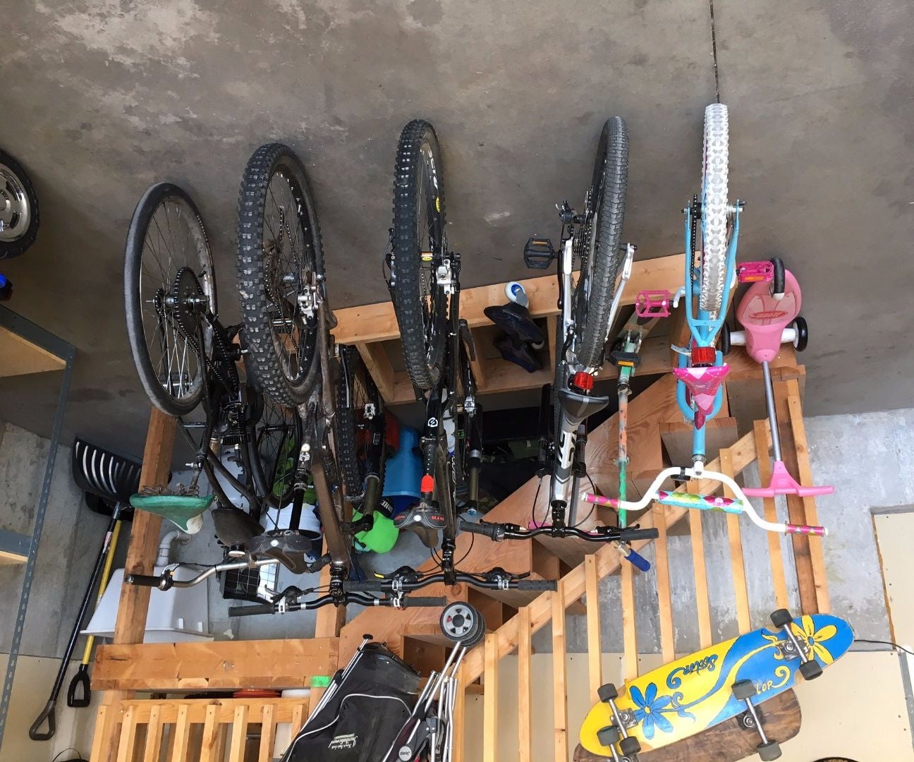 Garage Bike Rack, Simple & Clean Design