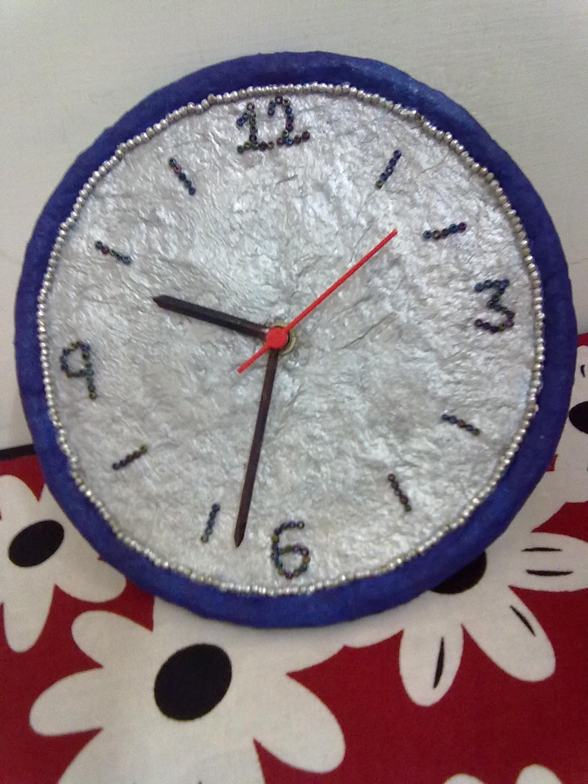 Paper Mache Wall Clock