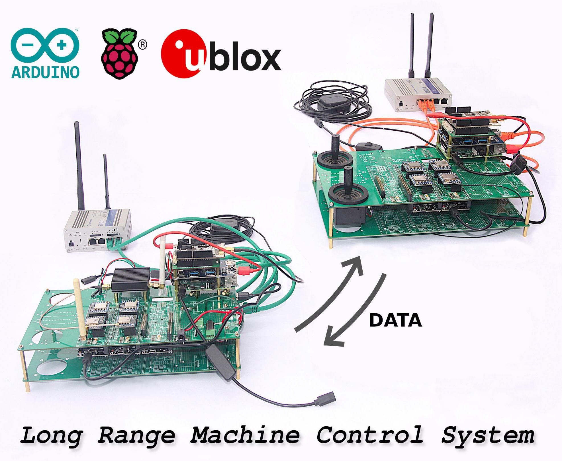 Long Range Machine Control System Using Multiple LoRa Modules