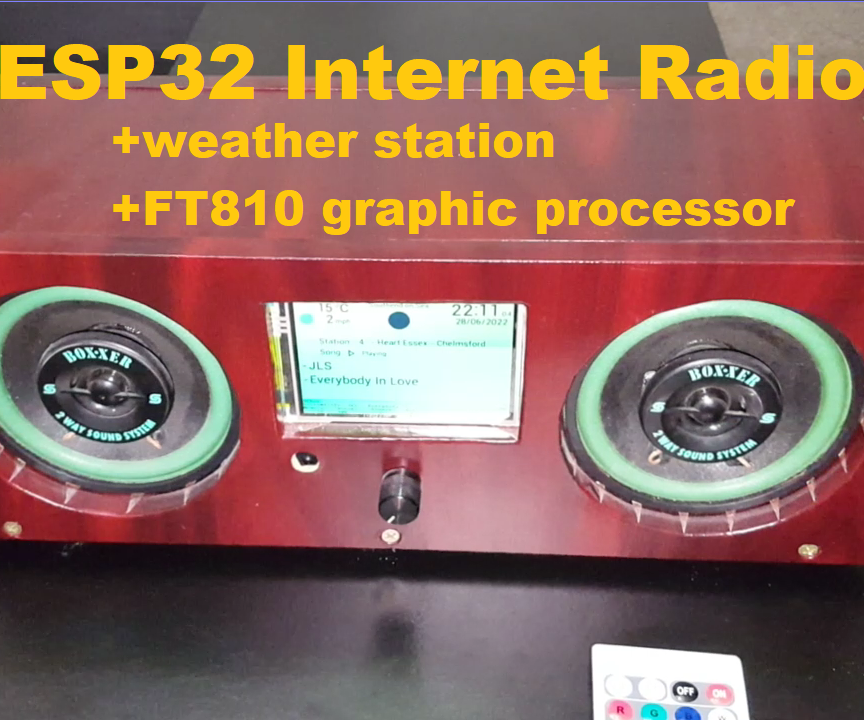 ESP32 Internet Radio & Weather Station