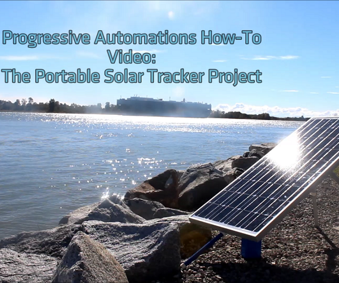 DIY Portable Single Axis Solar Tracker