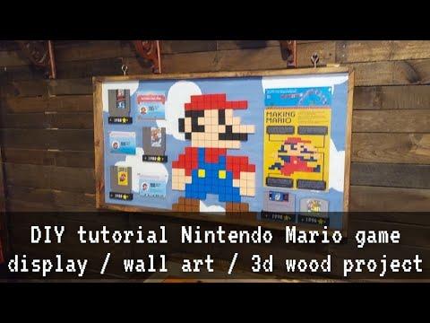 ​DIY: Wooden Mario Video Game Display / Info Center / 3D Creation 