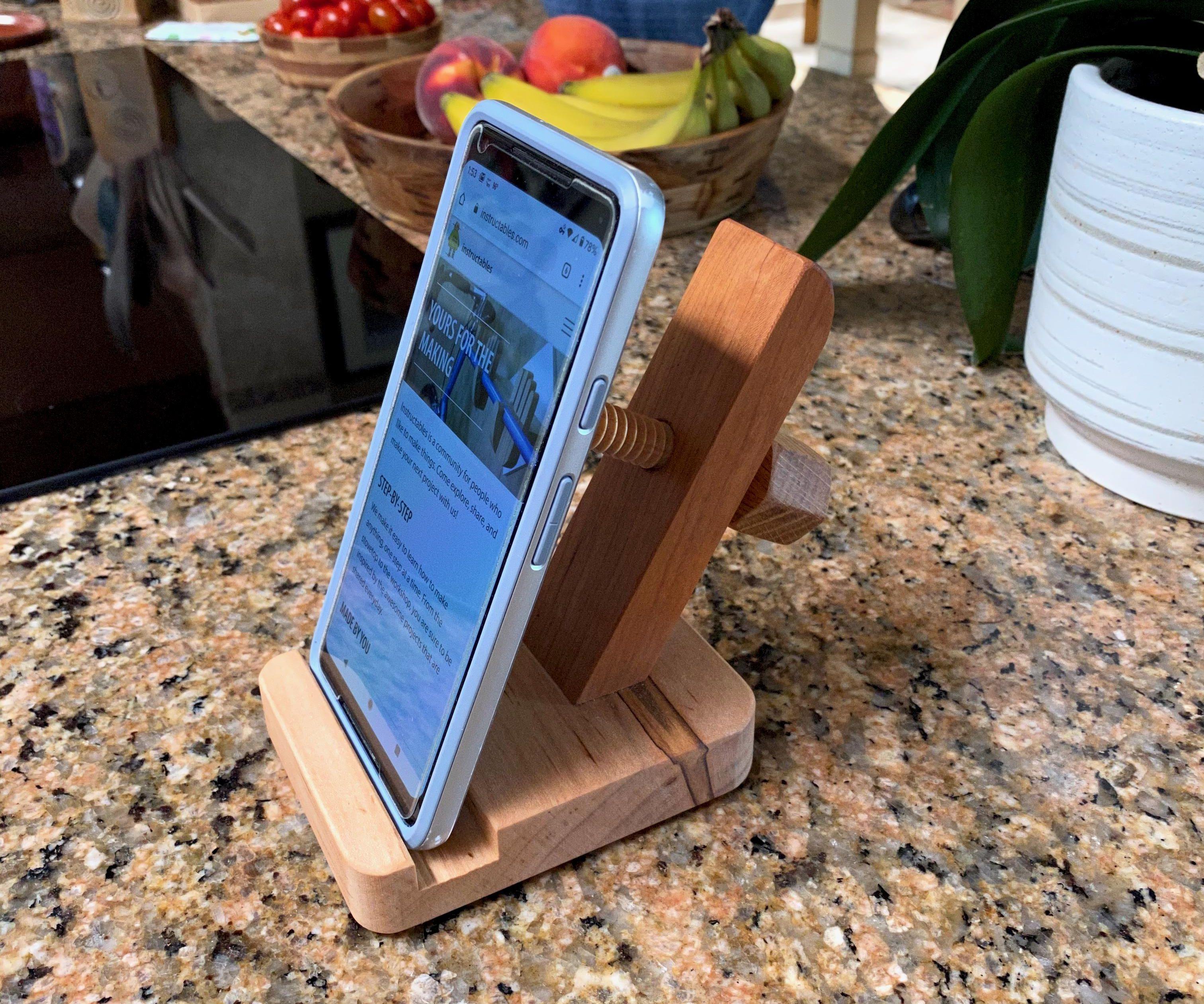 Reading While Standing - Adjustable Phone Stand