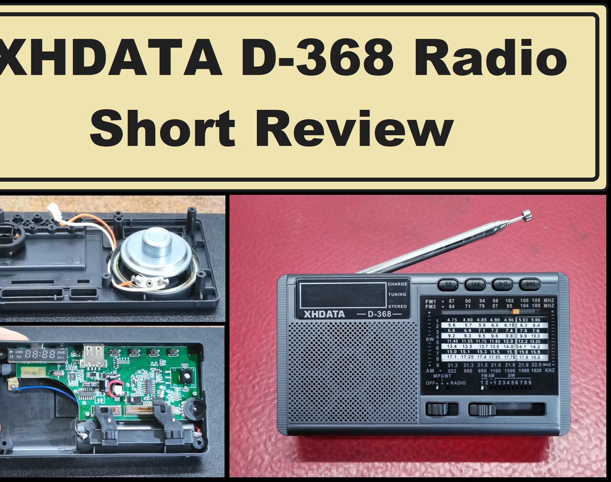 XHDATA D-368 Radio Short Review