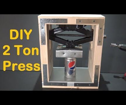 DIY 2 Ton Press Machine - How to Make a Crushing Press Machine at Home 