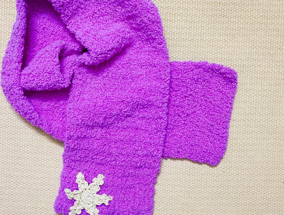 Easy Crochet Scarf With Snuggle Yarn