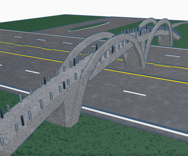 Pedestrian Bridge Over Road Design