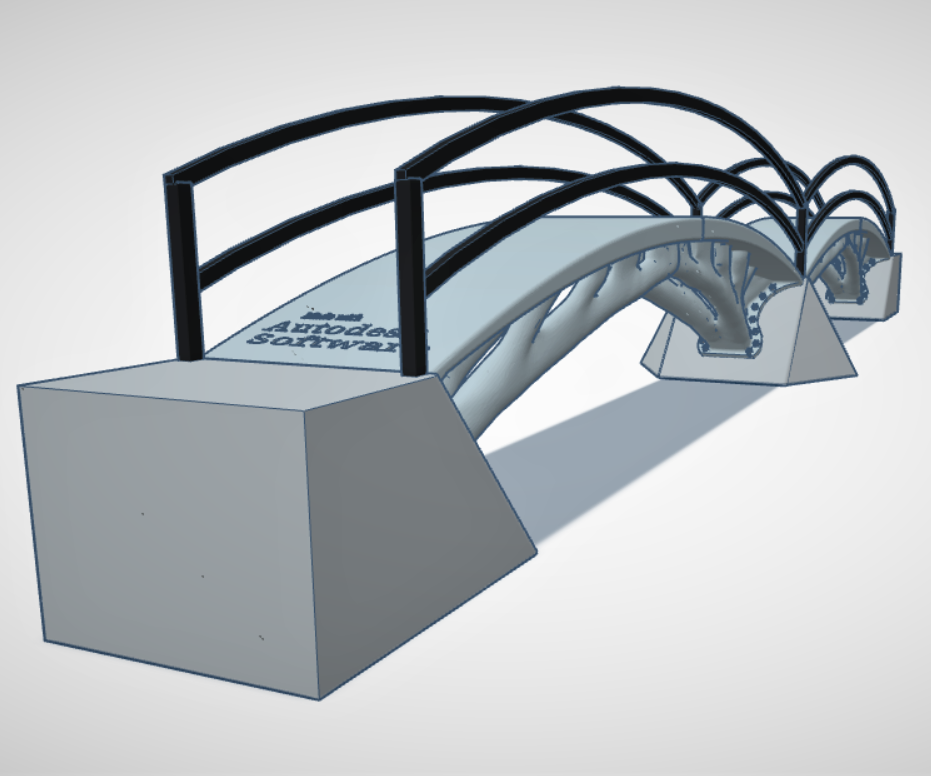 Double Arched Pedestrian Bridge (Inverted Version)