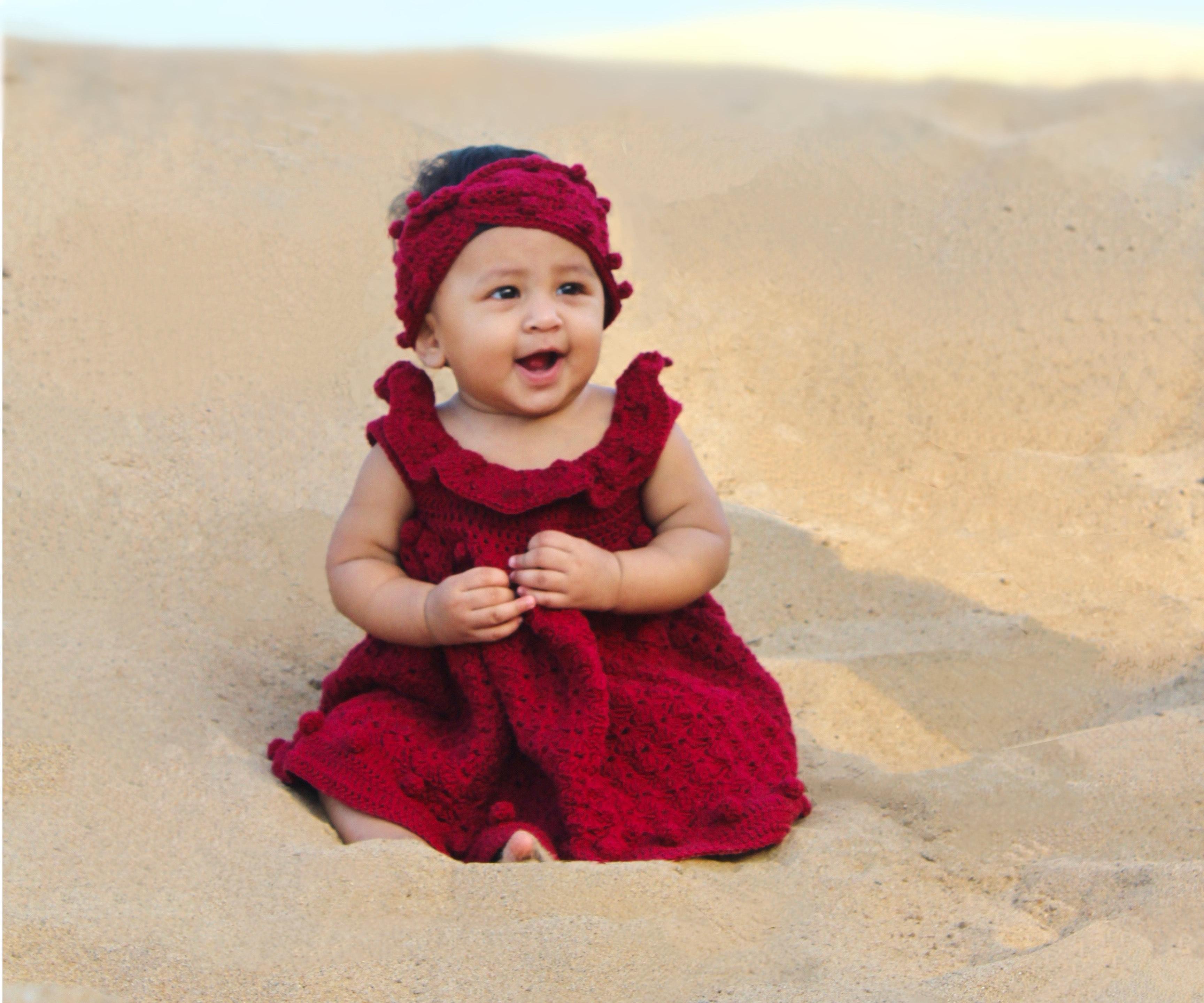 Inaara: Crochet Baby Dress