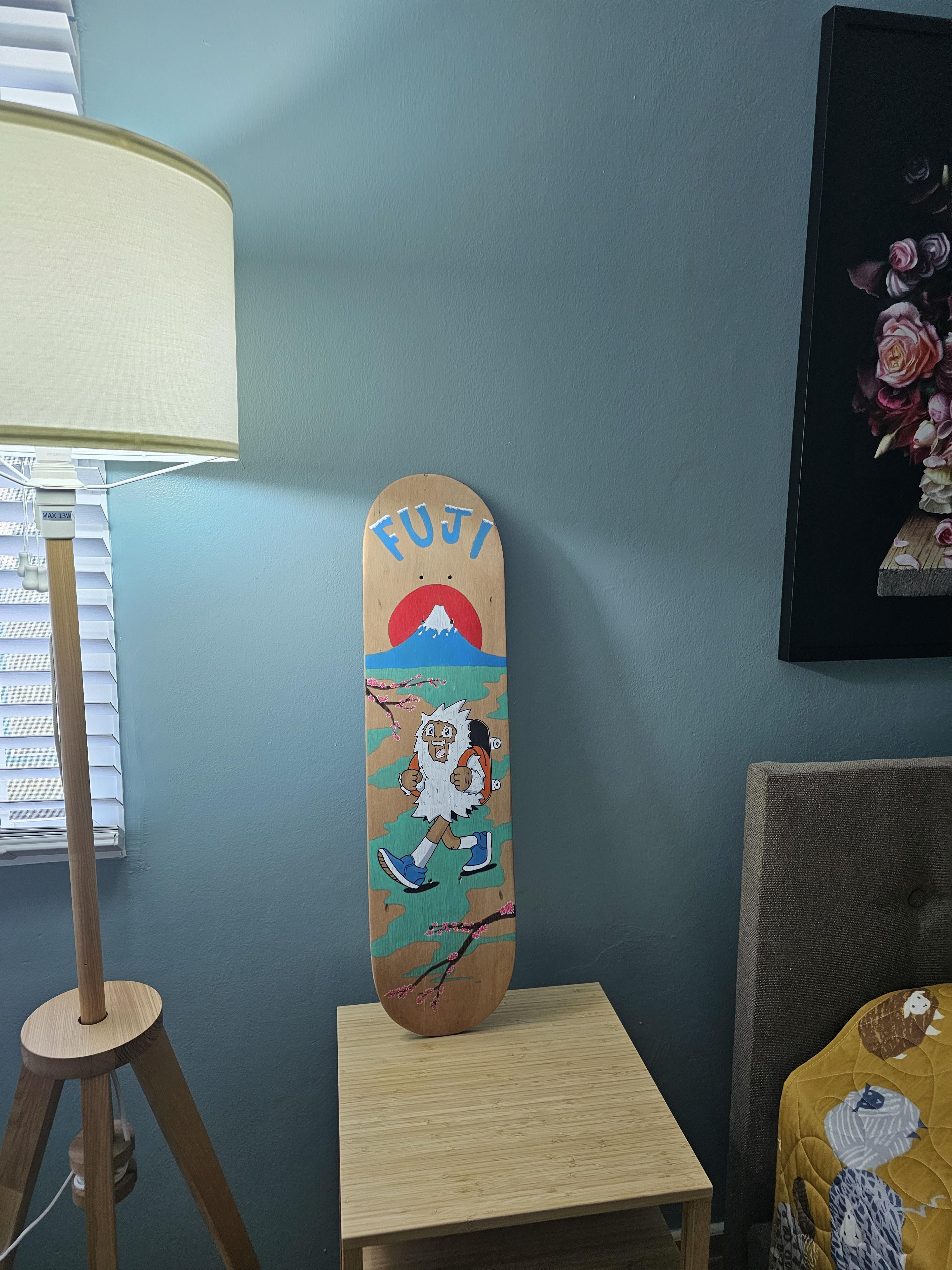 Reproduction Art on Skateboard