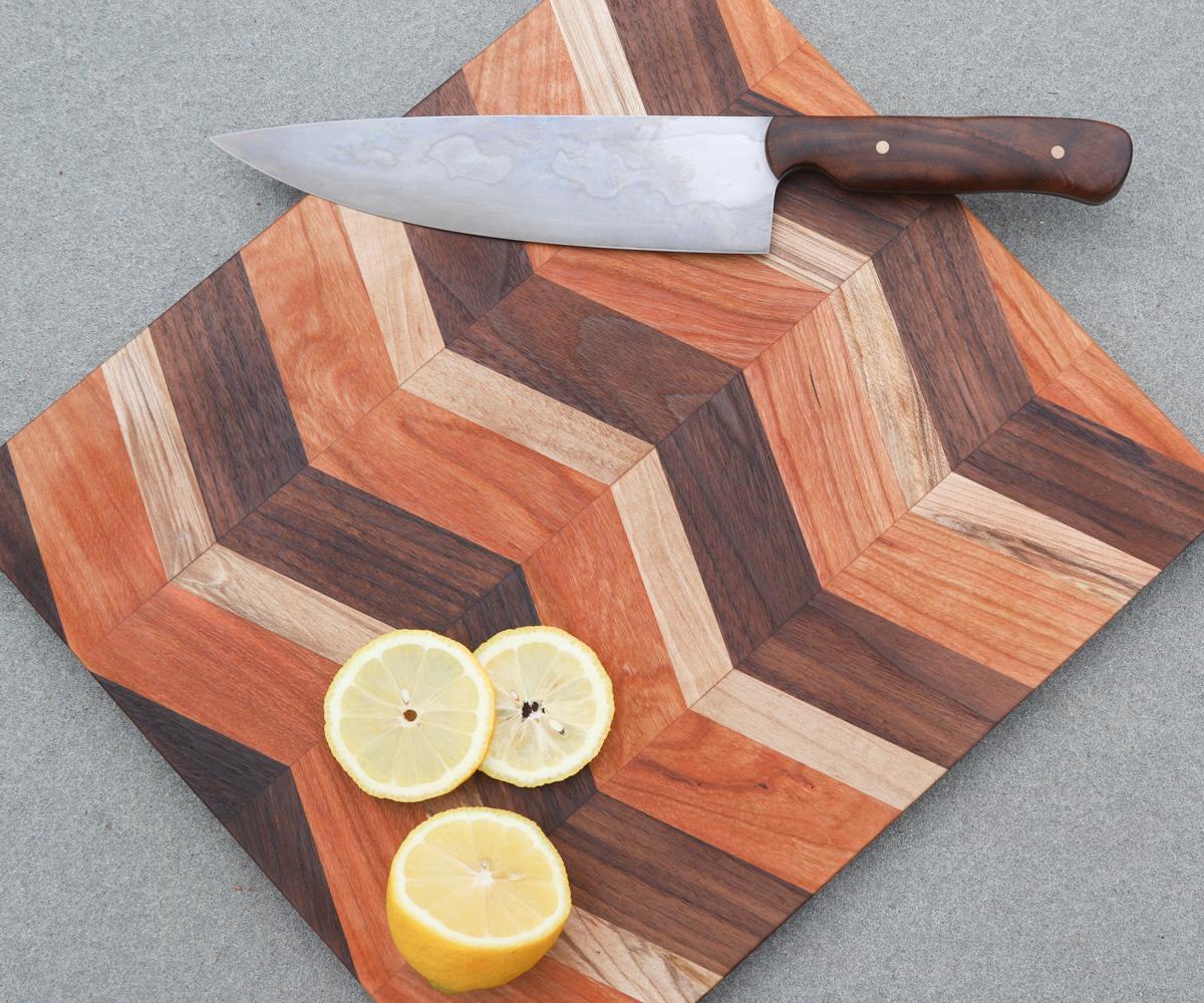 DIY Chevron Cutting Board