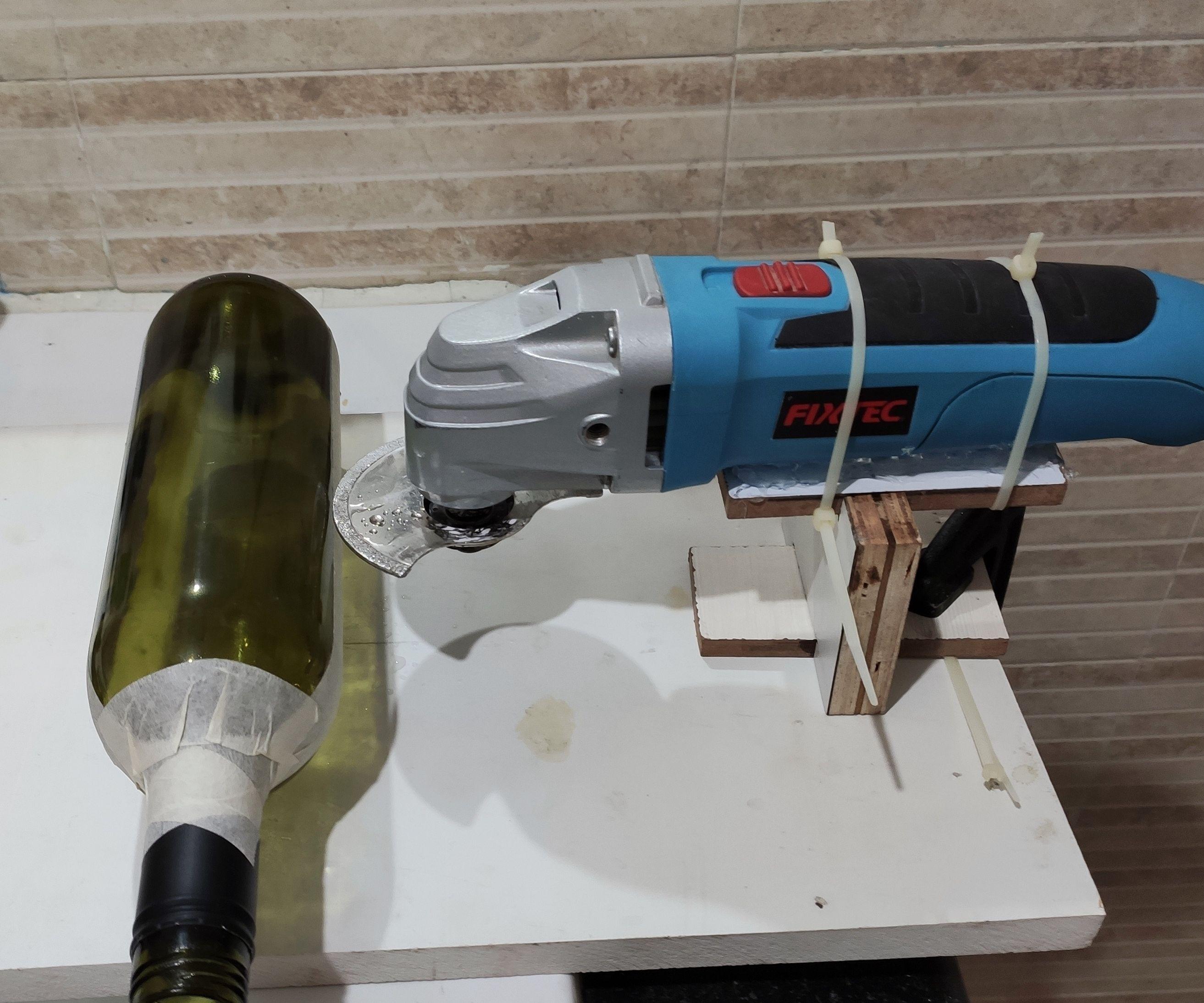 Use Oscillating Saw to Cut Glass Bottle