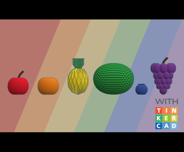 How to Make a Rainbow of Fruit With Tinkercad