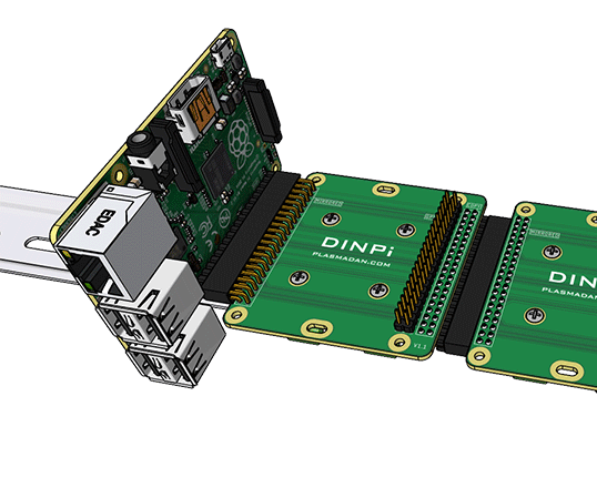 DINPi - DIN Rail Mount for Raspberry Pi