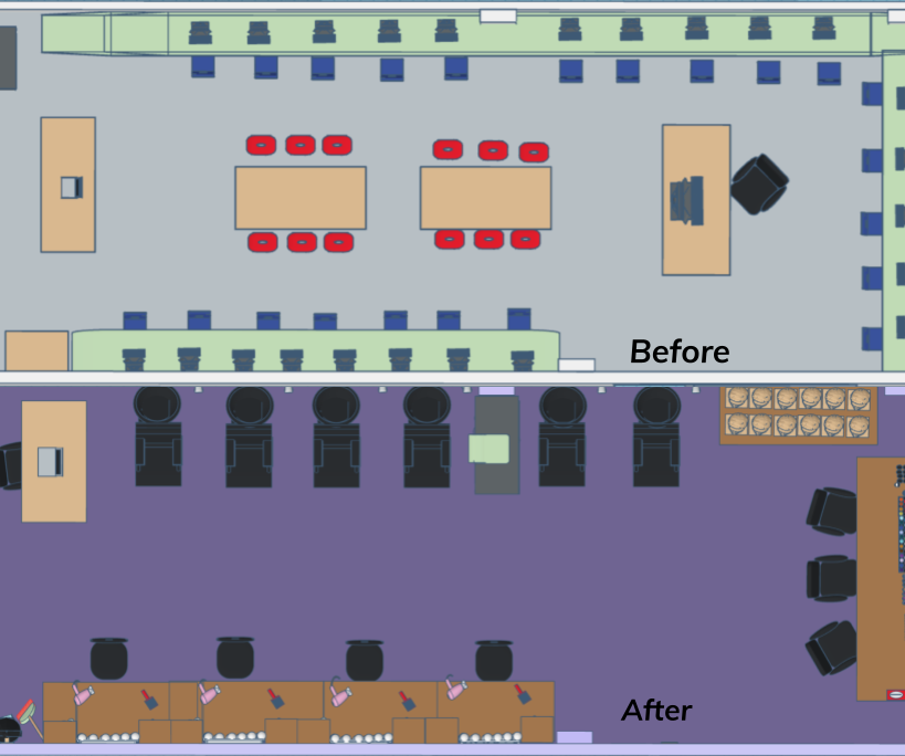 109 Classroom Redesign - Tinkercad