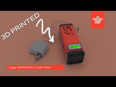 Best 3D Printed Large 18650 Battery Power Bank and Charger for Under $80