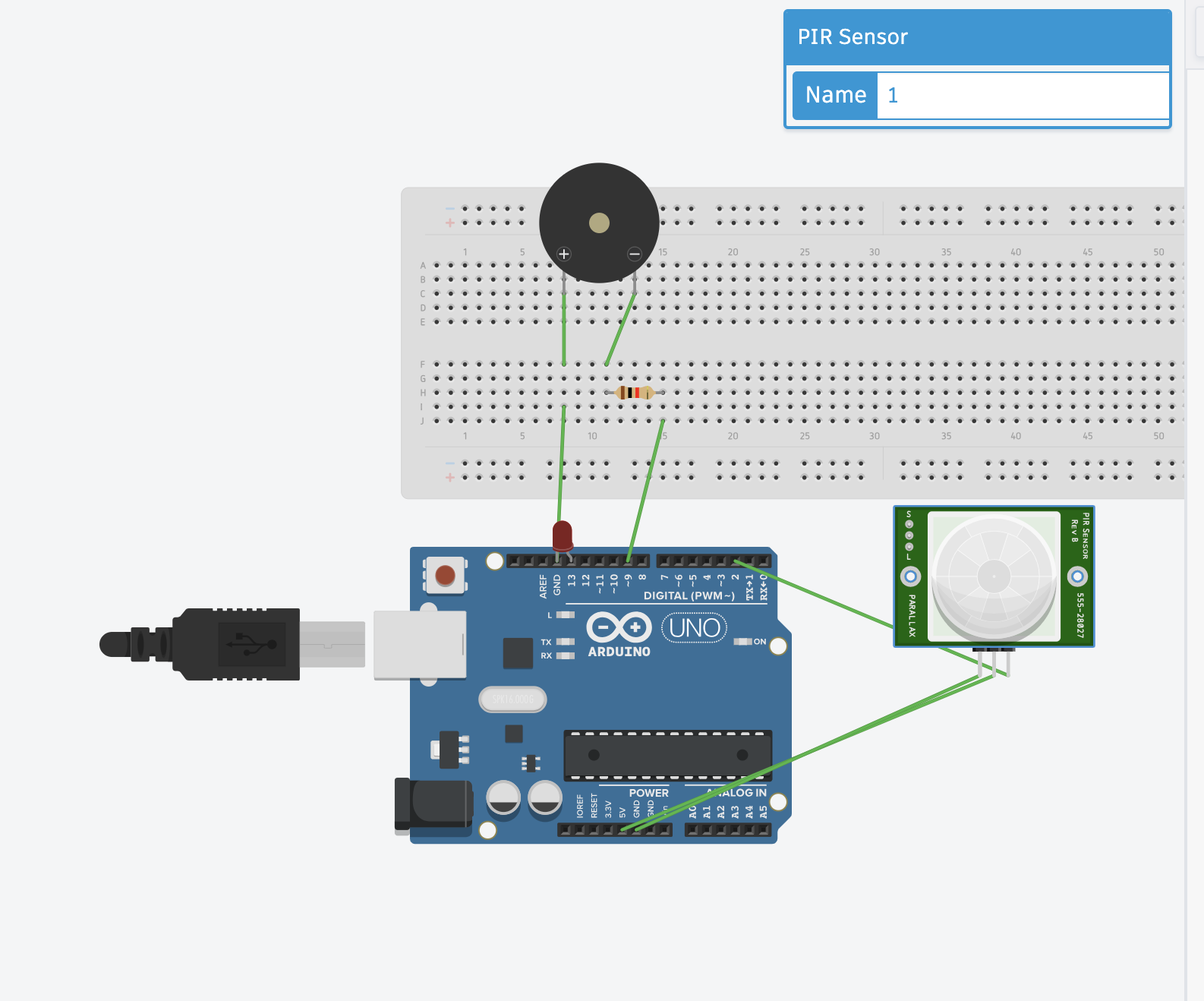 Arduino Motion Sensing Alarm