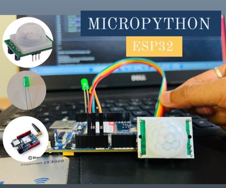 PIR Sensor With MicroPython Using Bharat Pi Board