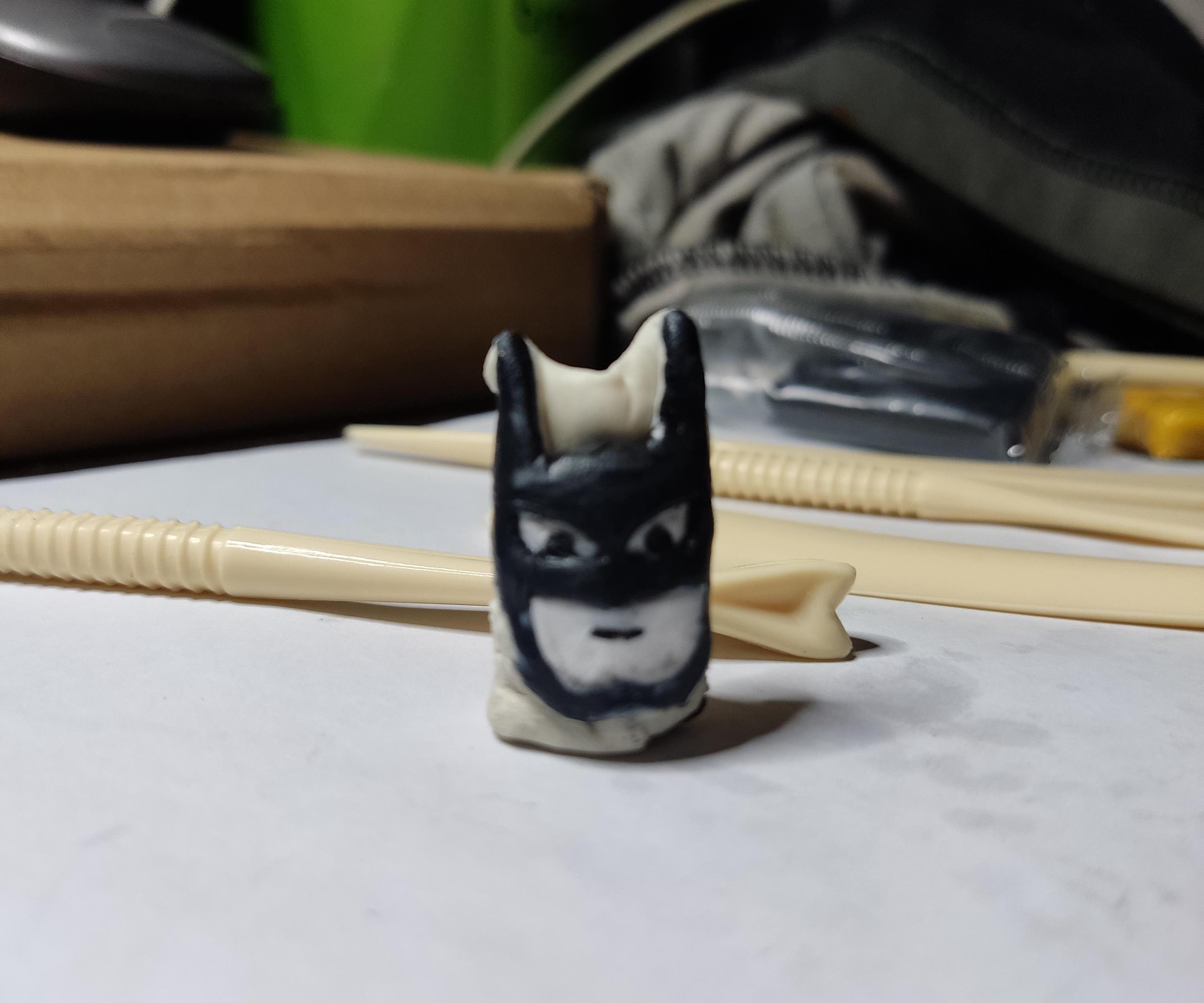 Fast Way Create 2d Batman Head Out of Clay