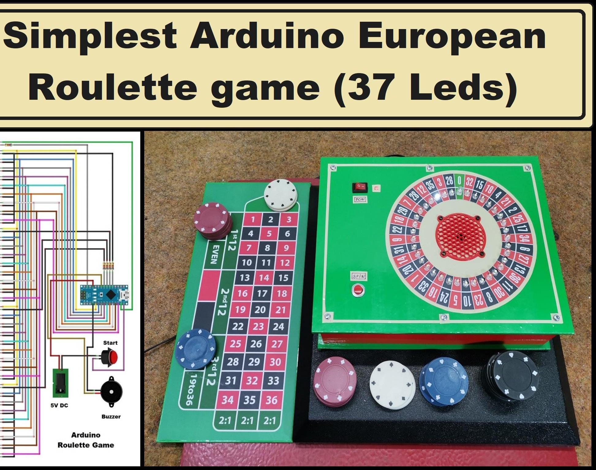 How to Make Simplest Arduino European Roulette Game ( 37 Leds )