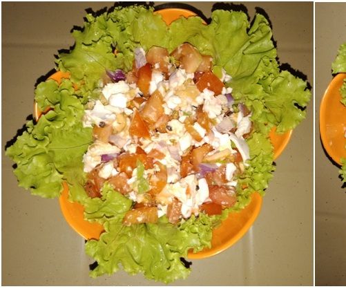 Salted Egg and Tomato Salad