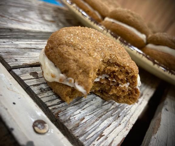 Gluten Free Molasses Spice Eggnog Sandwiches