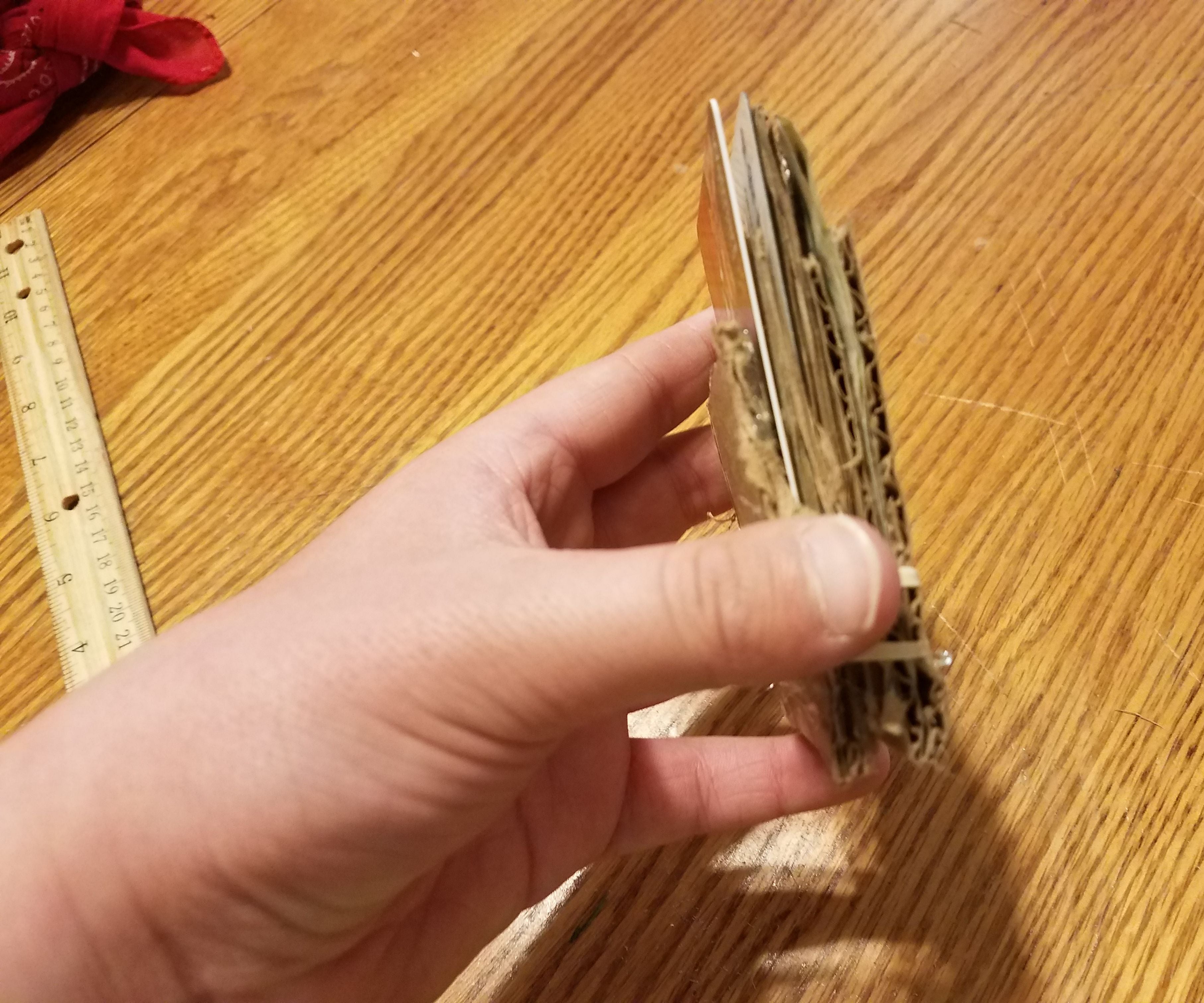 Up-cycled Cardboard Money Clip