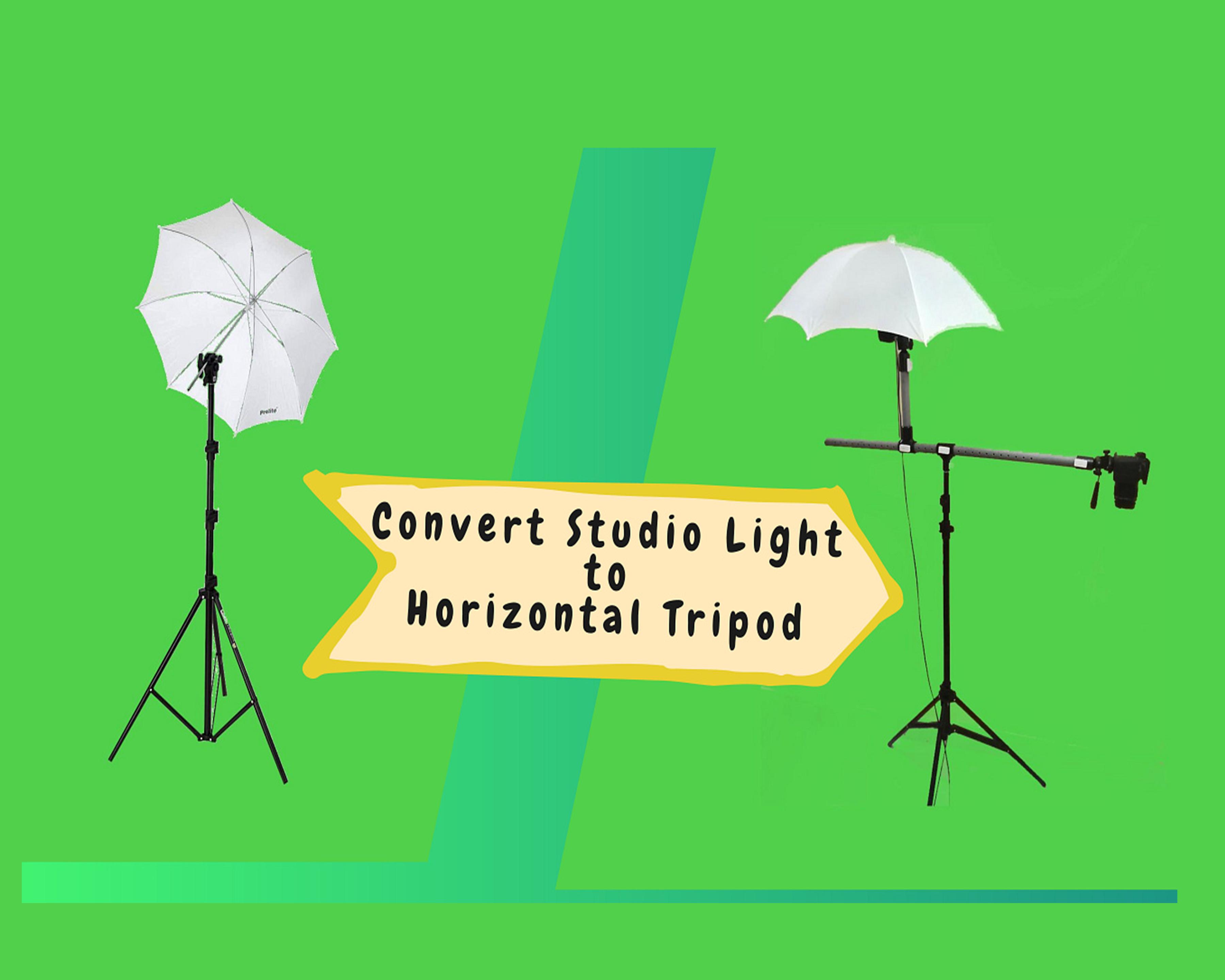 DIY Convert Studio Light Stand to Horizontal Camera Tripod