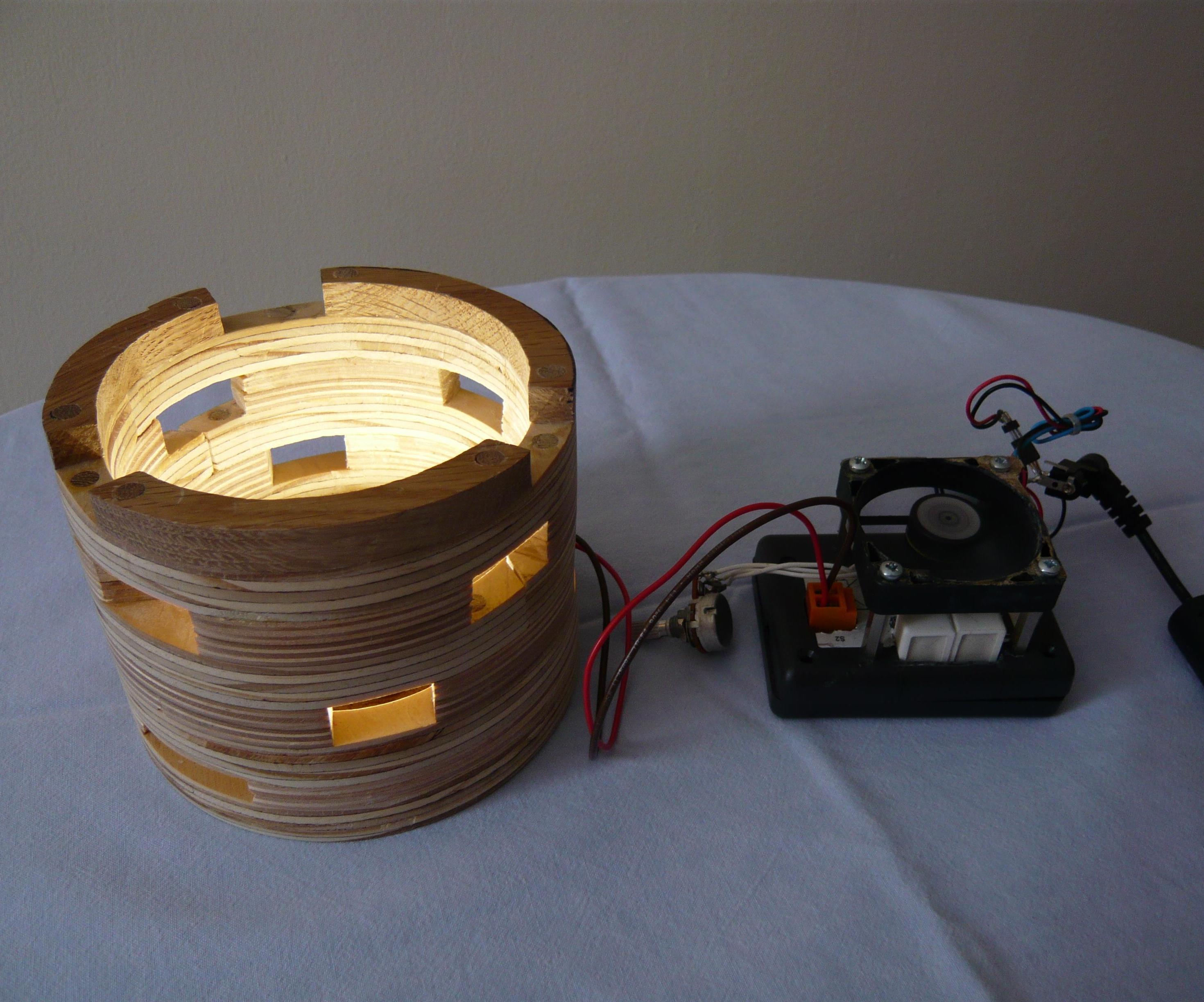 Corner Lamp Made From Plywood