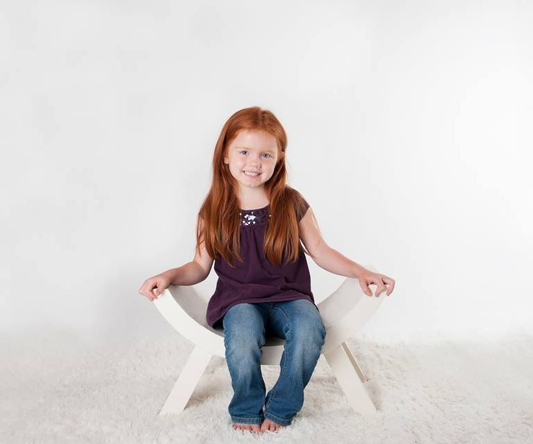 Curved Bench and Infant Sized Boat Photographers Props