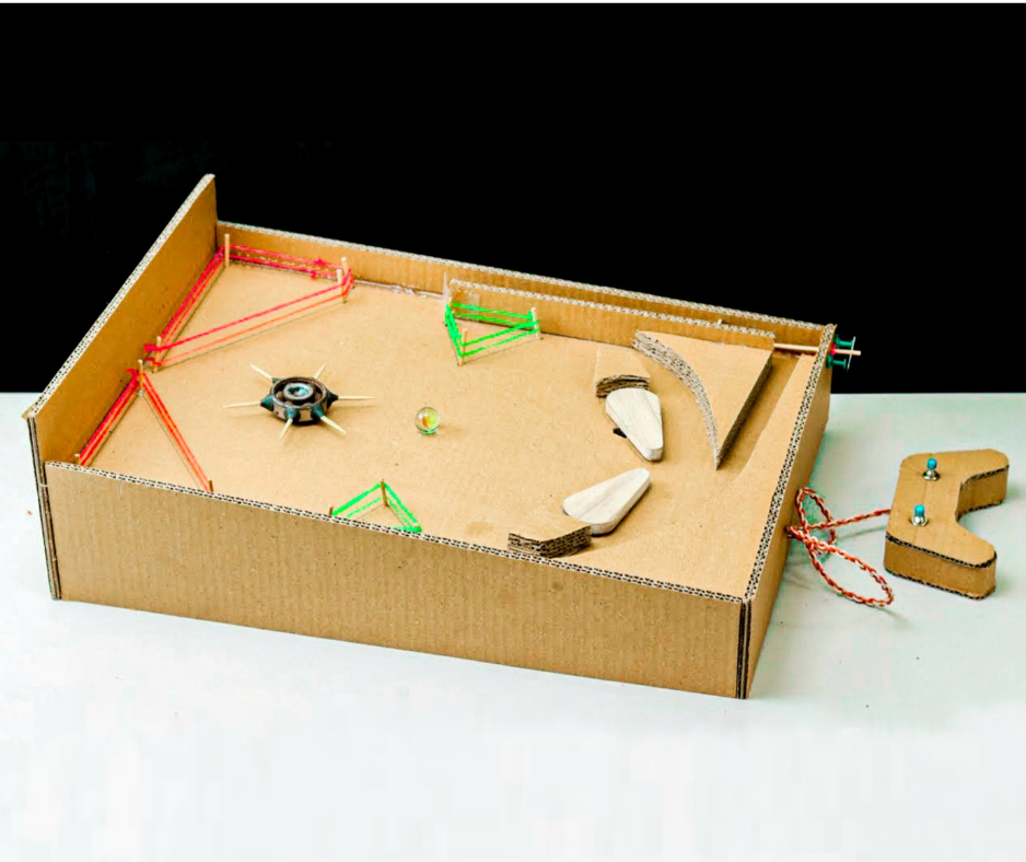 RC Pinball Using Cardboard