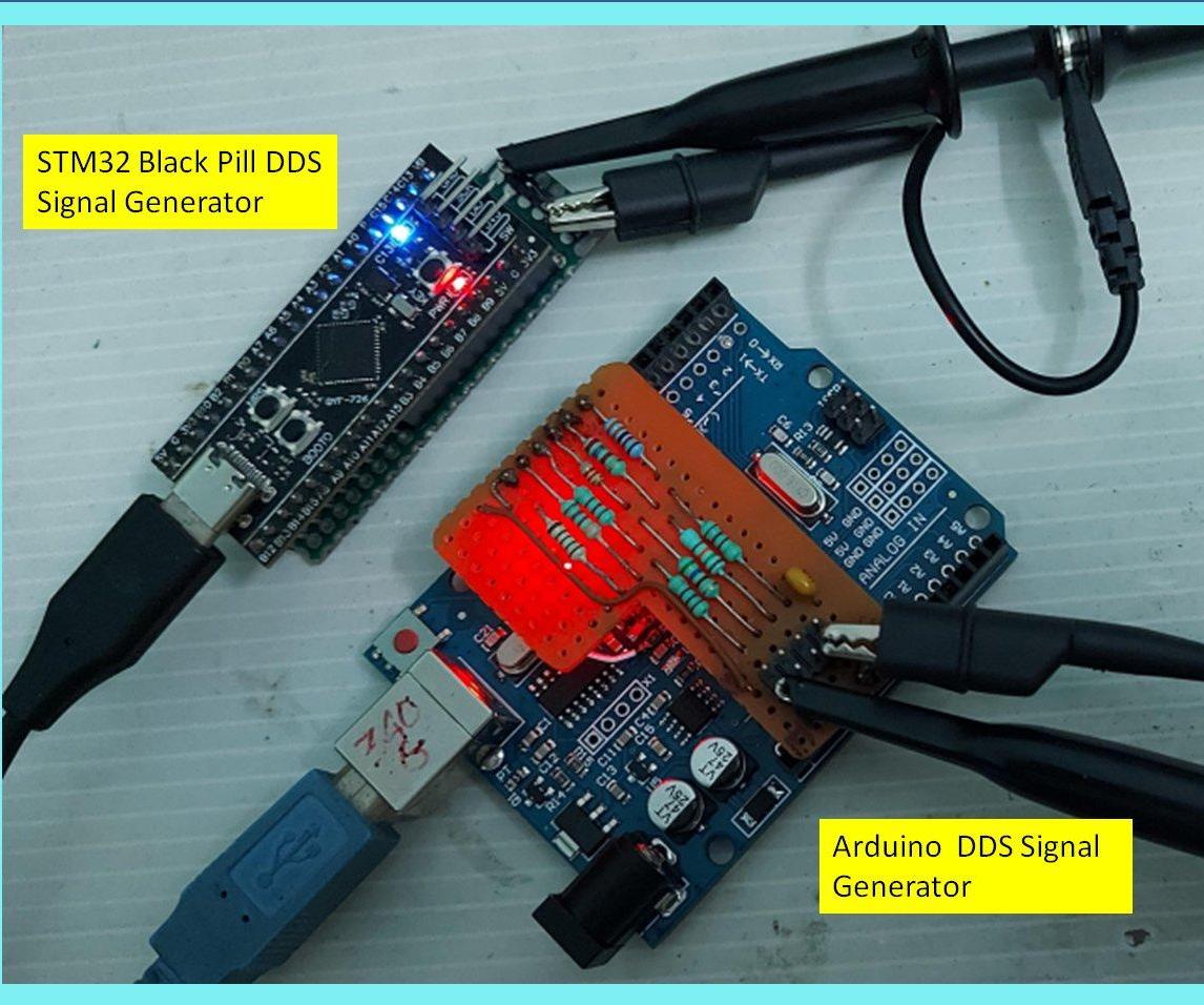 Upgraded DDS Signal Generator From Arduino to STM32 Black-Pill Is Very Fast