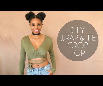 DIY Wrap & Tie Crop Top (No Sewing Required)