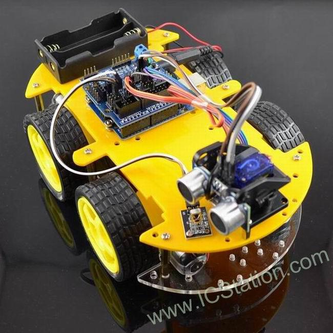 Installation of Bluetooth Multi-Function Smart Car for Arduino Controlled by Mobile Phone