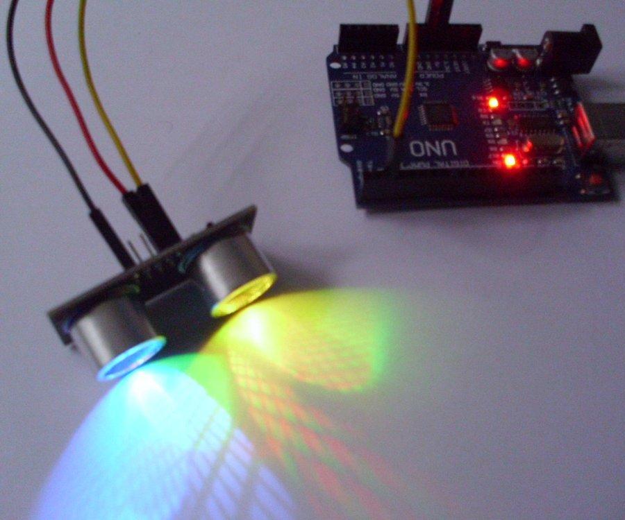 Distance Sensor With Built-in RGB Leds