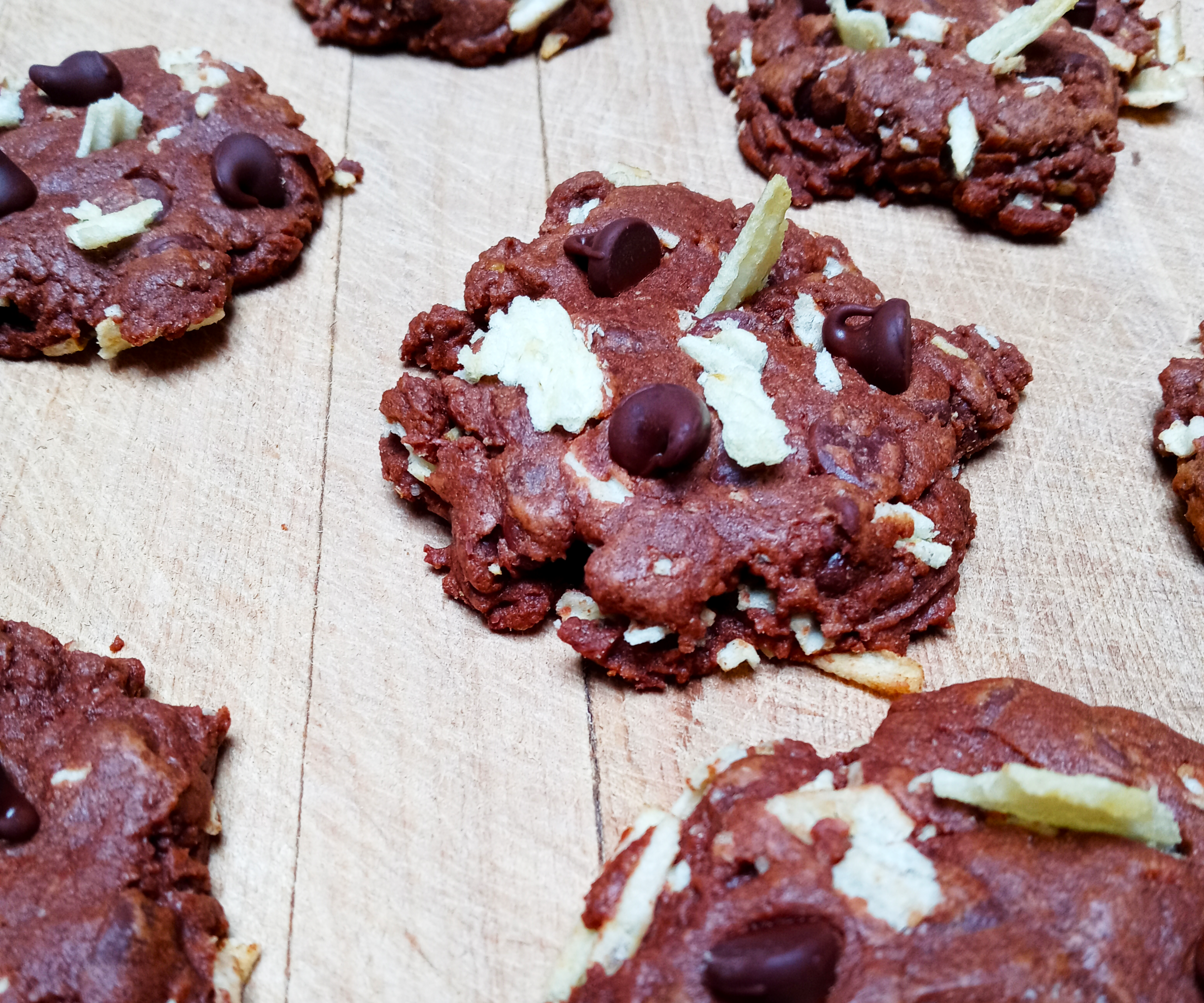 Potato Chip Double Chocolate Cookies