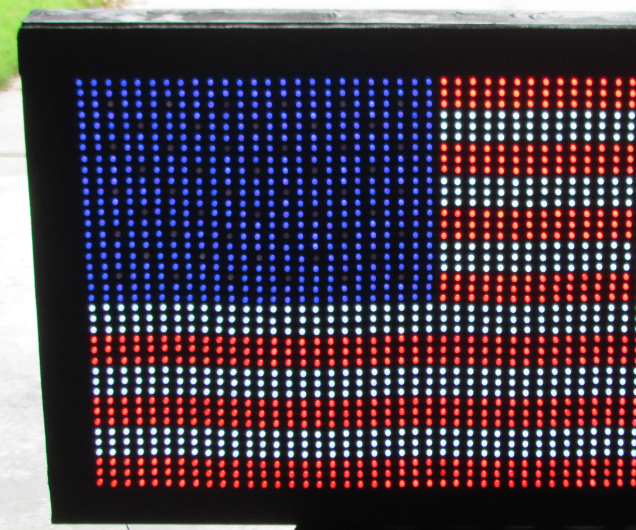 USA Flag Made With Diffused LED
