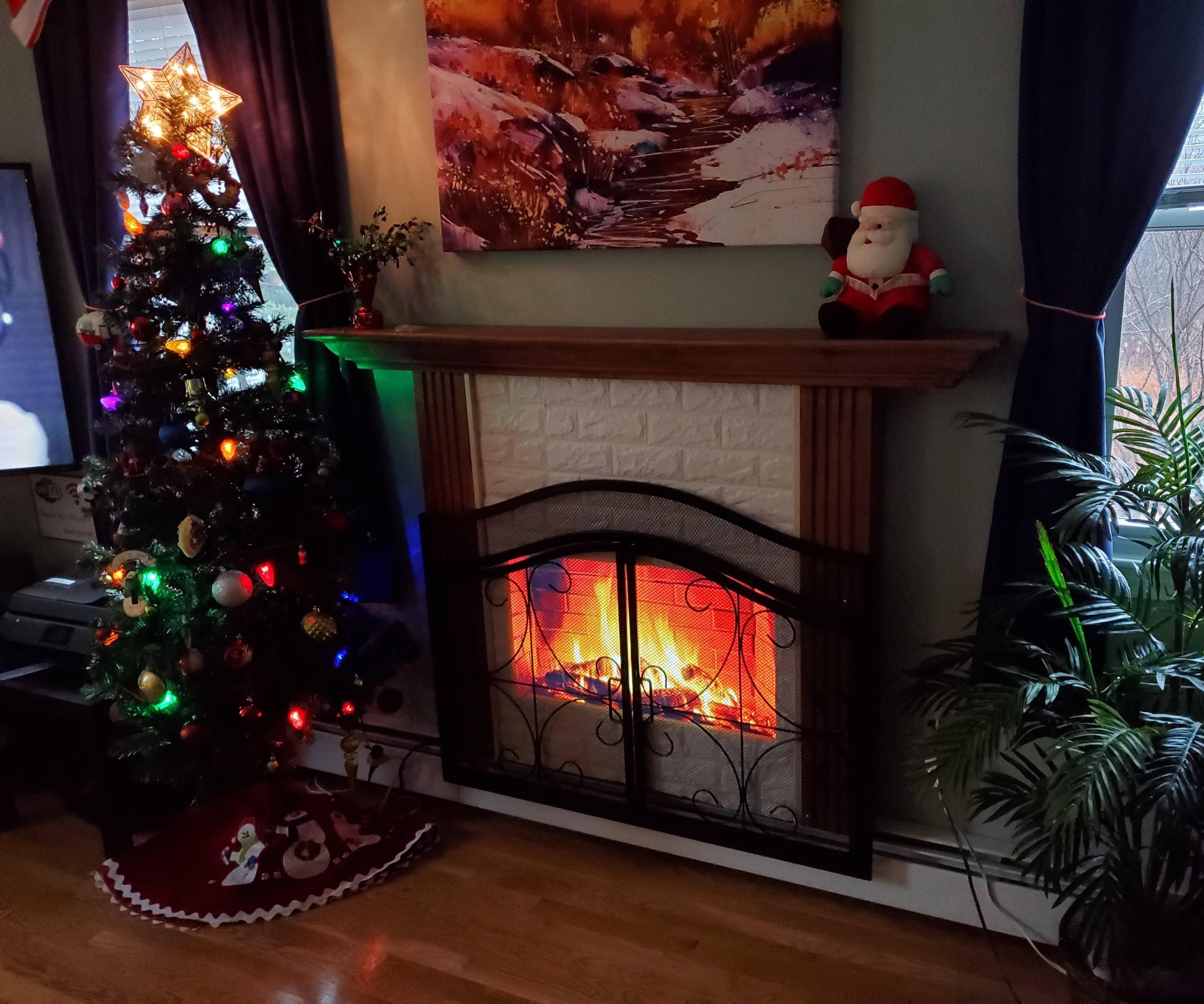 Digital Fireplace Screen