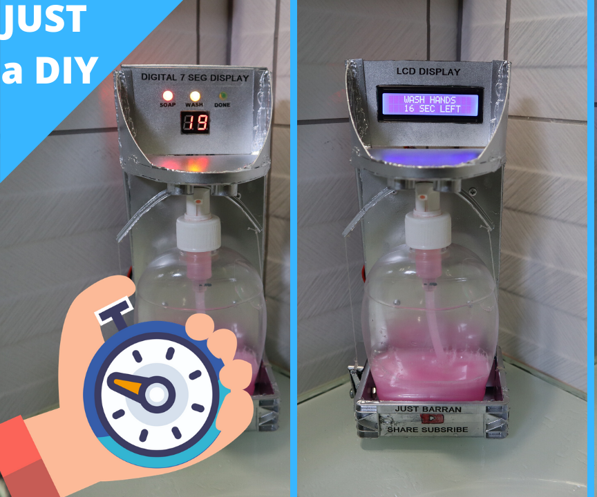 Automatic Soap Dispenser With Hand Wash Timer 