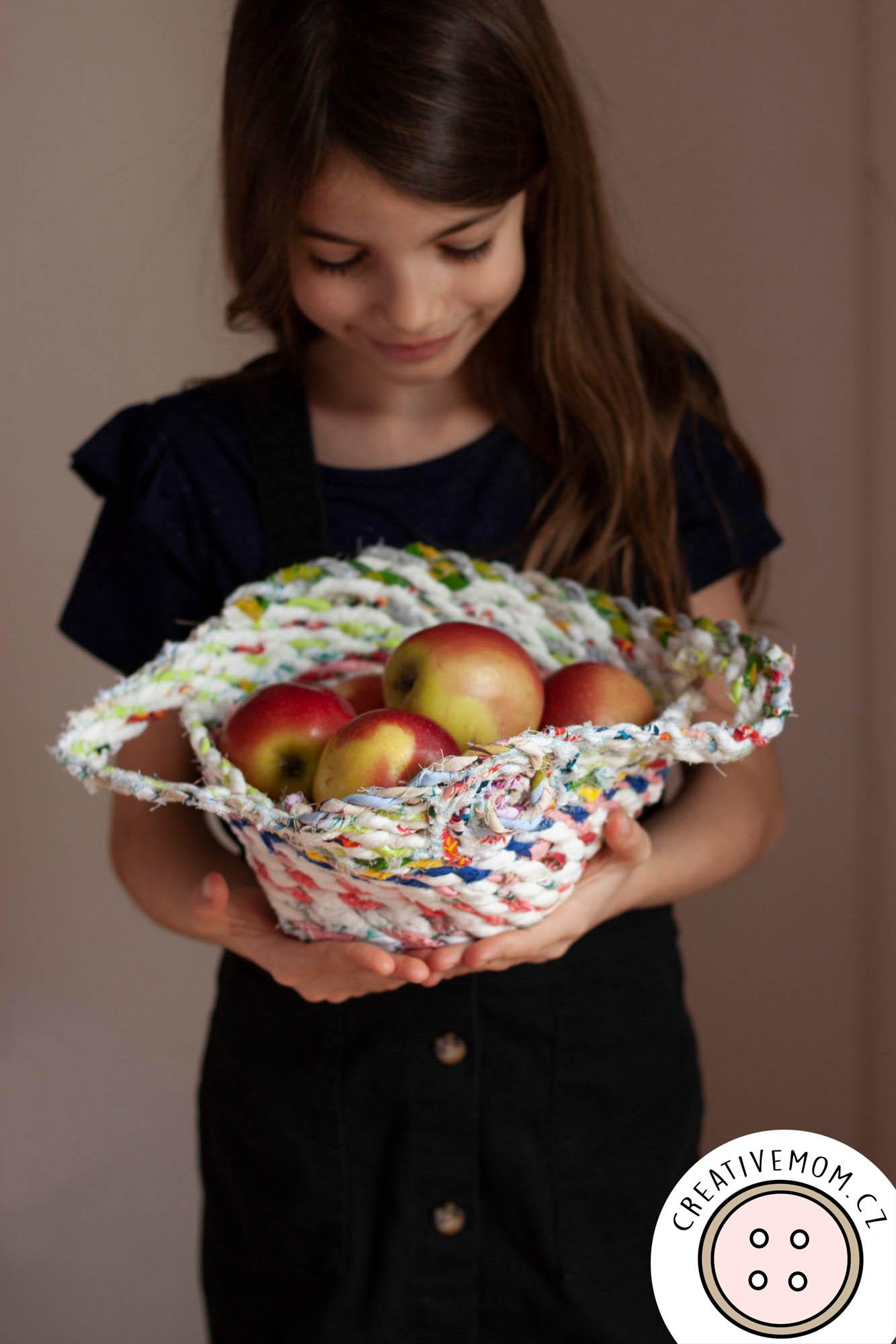 Boho Basket From a Homemade Coiled Rope