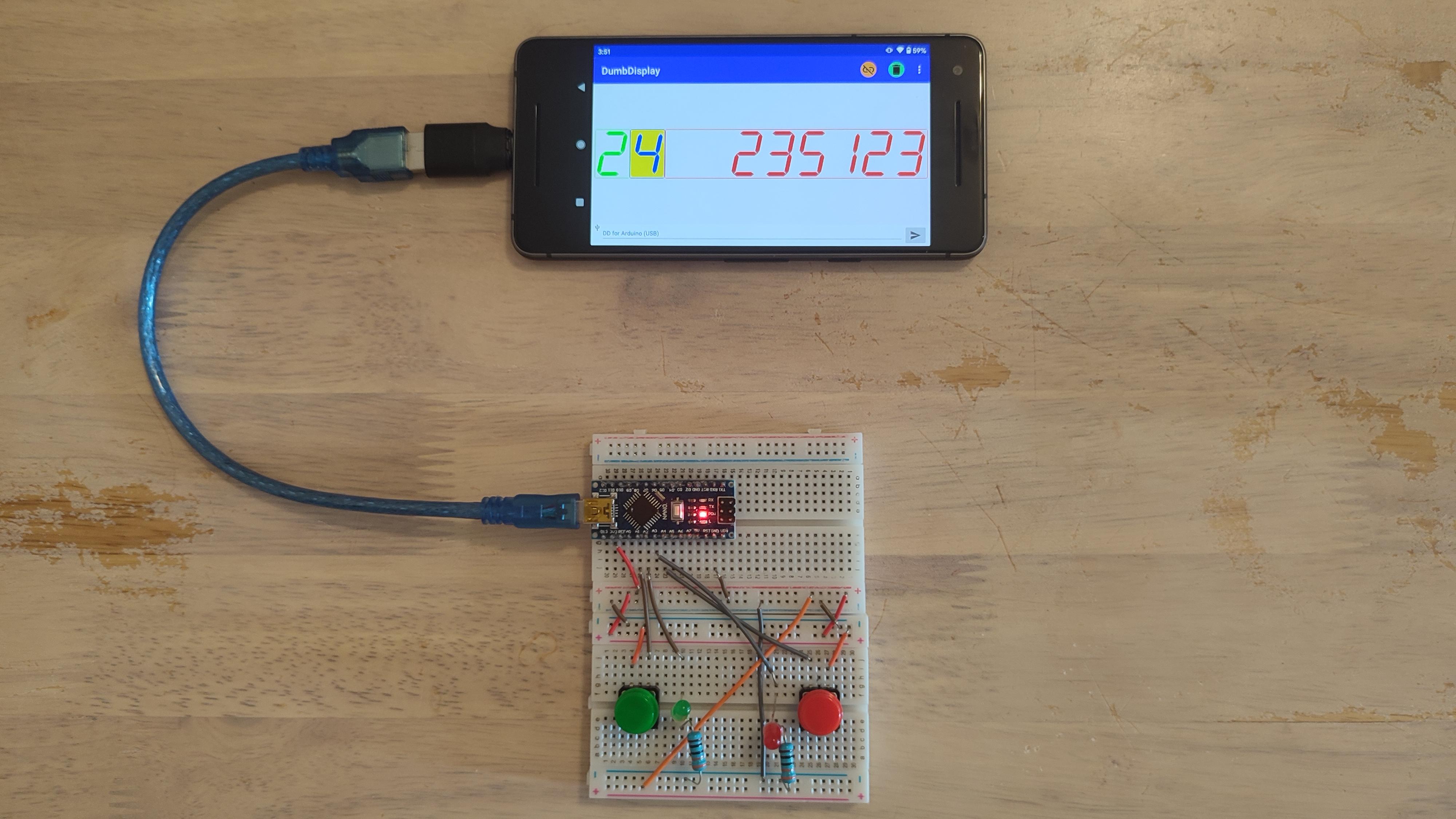 'Number Invaders' With Virtual 7 Segment Display