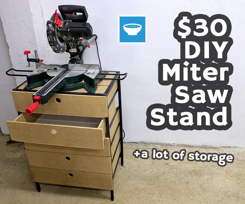 Very Cheap $30 Miter Saw Stand