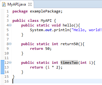 How to Develop and Use a Java API in Eclipse