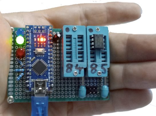 Compact Attiny 13/85/84 Programmer Using Arduino Nano