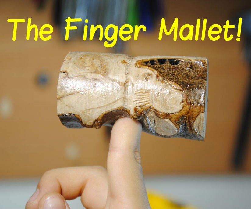 Finger Mallet From a Tree Branch | DIY Woodworking Tools #8