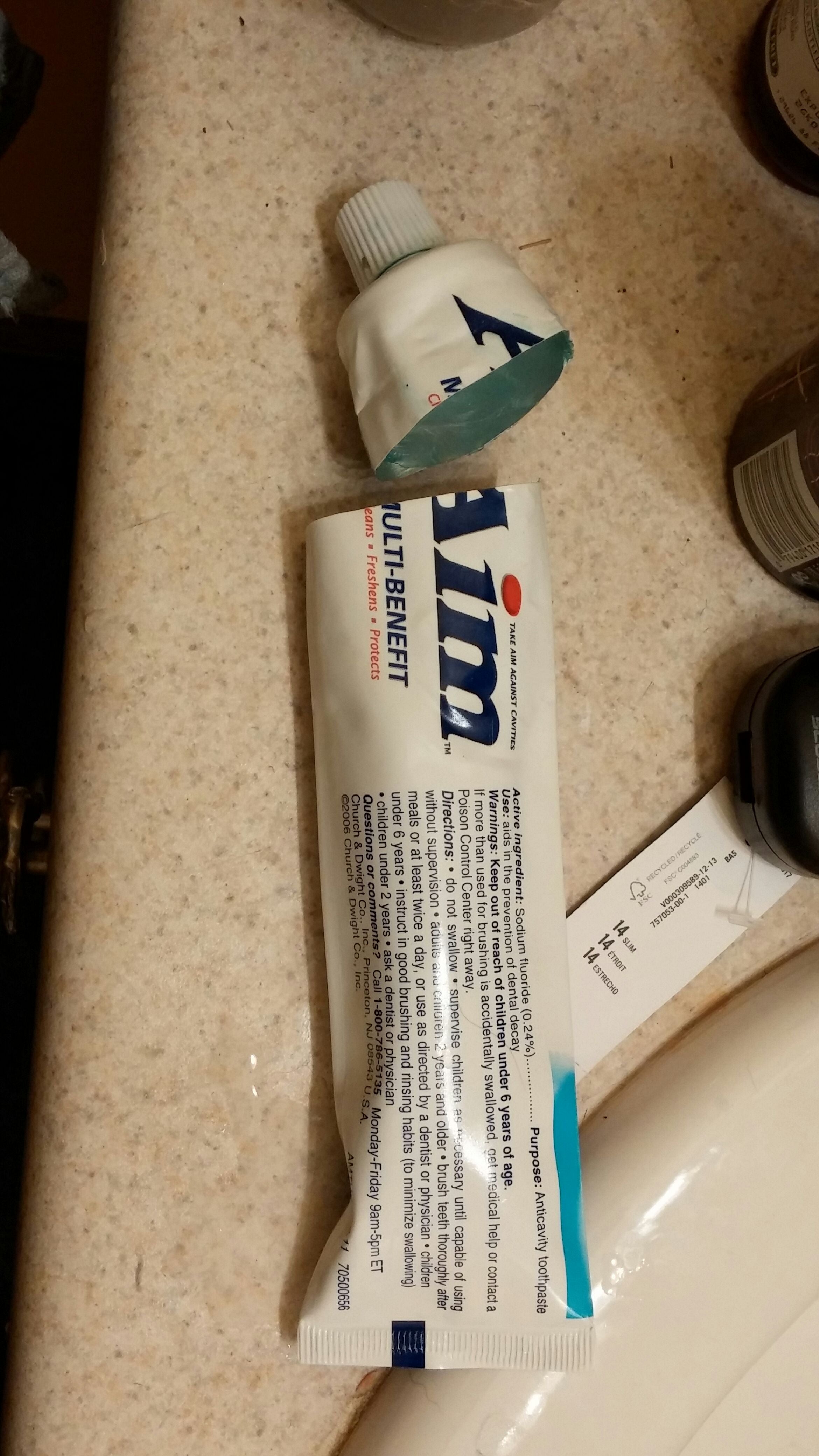 Secret Toothpaste Compartment